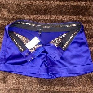 EXPRESS Purple SatIn Shorts NWT